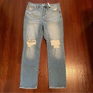 NWT Madewell Perfect Vintage Jeans Distressed Size 28 (size 6)